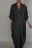 Aiya | Elegant Minimalist Dress with Pocket and V-Neck
