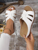 Freya | Orthopedic Leather Slippers with Open Toes