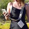 Mobile phone strap - Green/purple