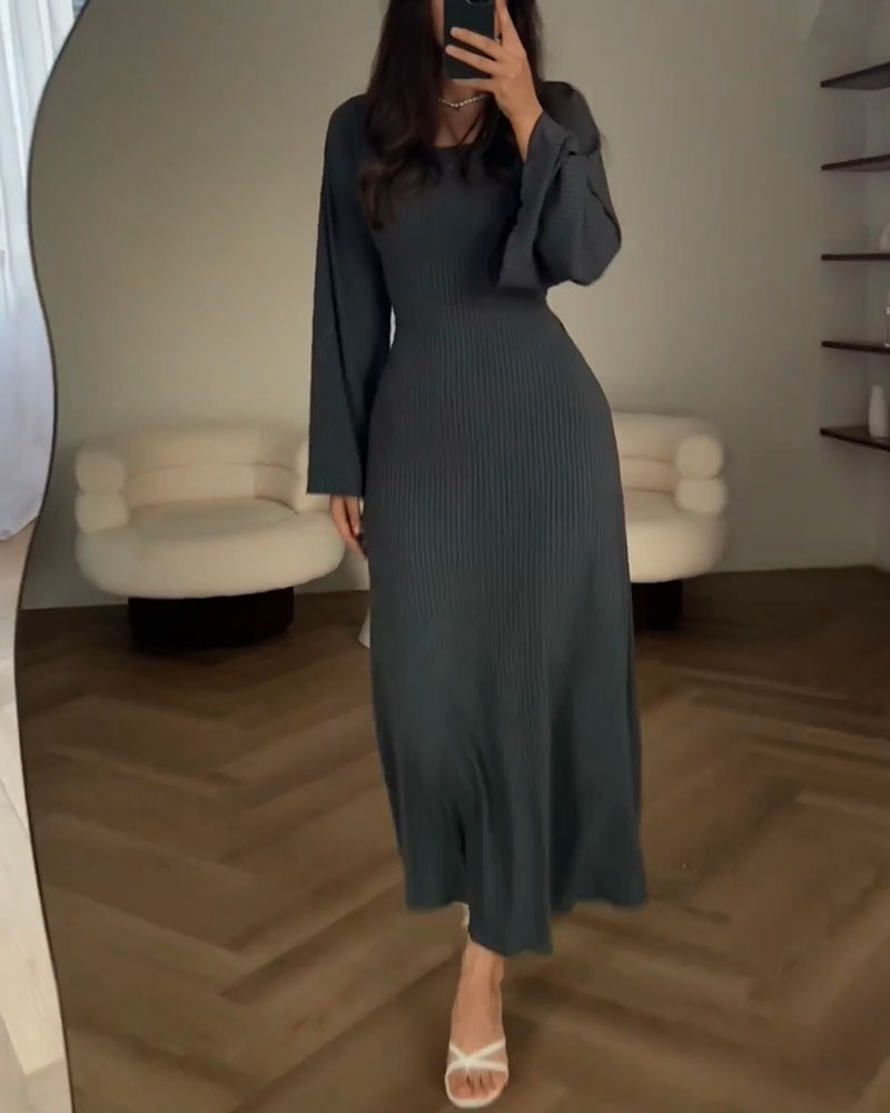 Simone | Elegant Knit Dress