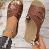 Freya | Orthopedic Leather Slippers with Open Toes