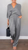 Ashlyn | Elegant Satin Set with V-Neck