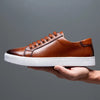 Blitz™ - Men's leather trainers - Brown / 38