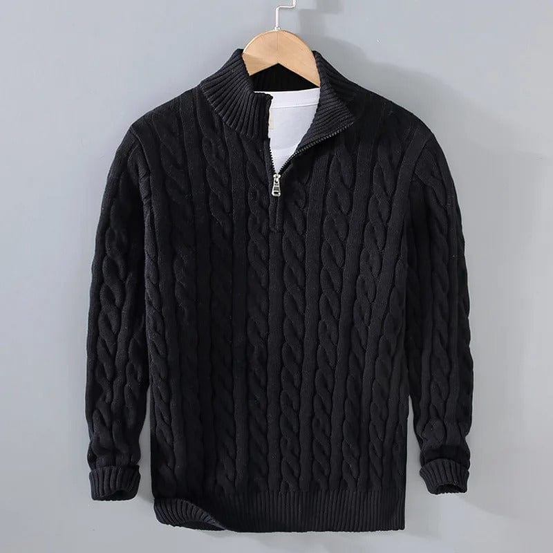 Danny™ | Nordic zip jumper - Black / M