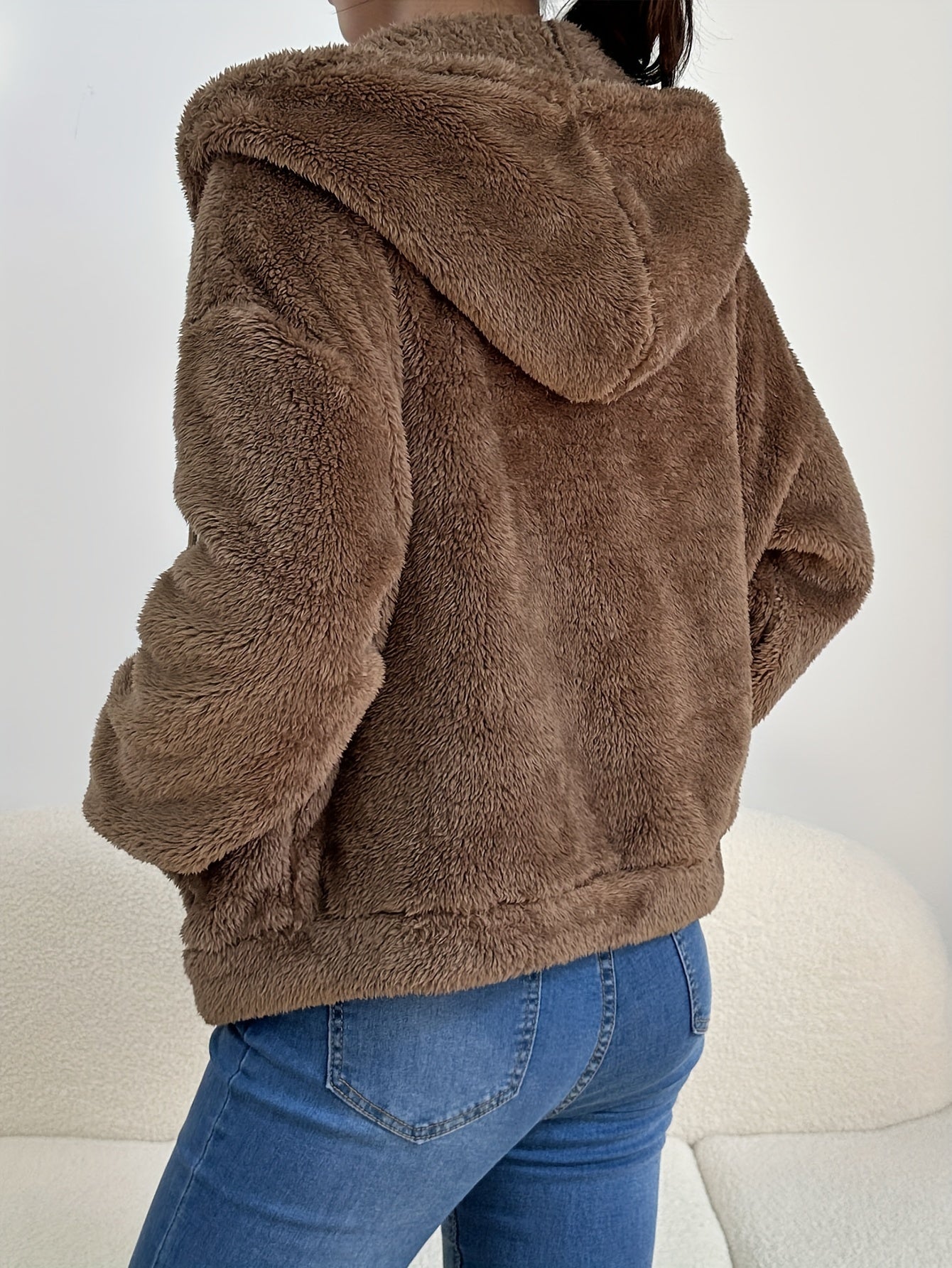 Teddy jacket | stylish and warm - S