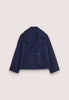 Selene™ - Classic short coat for women - Navy blue / XS