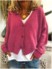 Selina™ | Chic cardigan for women - Rose red / S