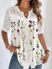 Fran | Elegant Short-Sleeved Top with Print