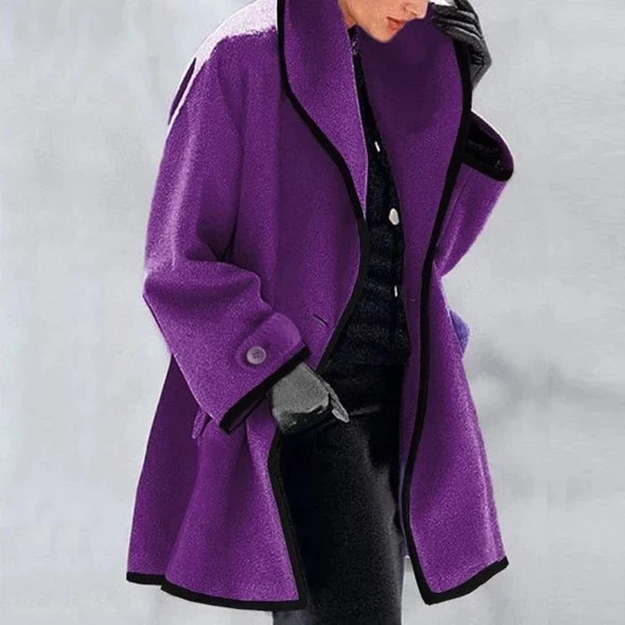 Jana™ - Classic transitional coat - Coats & Jackets - Violet / S