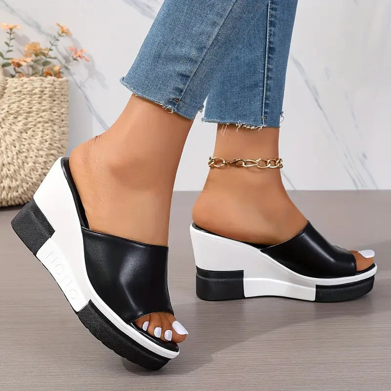Irisa | Orthopaedic platform sandals with thick sole