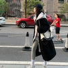 Rhea™ | lambswool hoodie jacket - Black / M