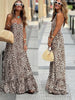 Micah | Seductive Panther-Print Maxi Dress
