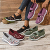 Saty | Embroidered Mesh Slip-On Shoes
