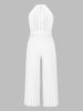 Elen | Pleated Jumpsuit with Halter Neck