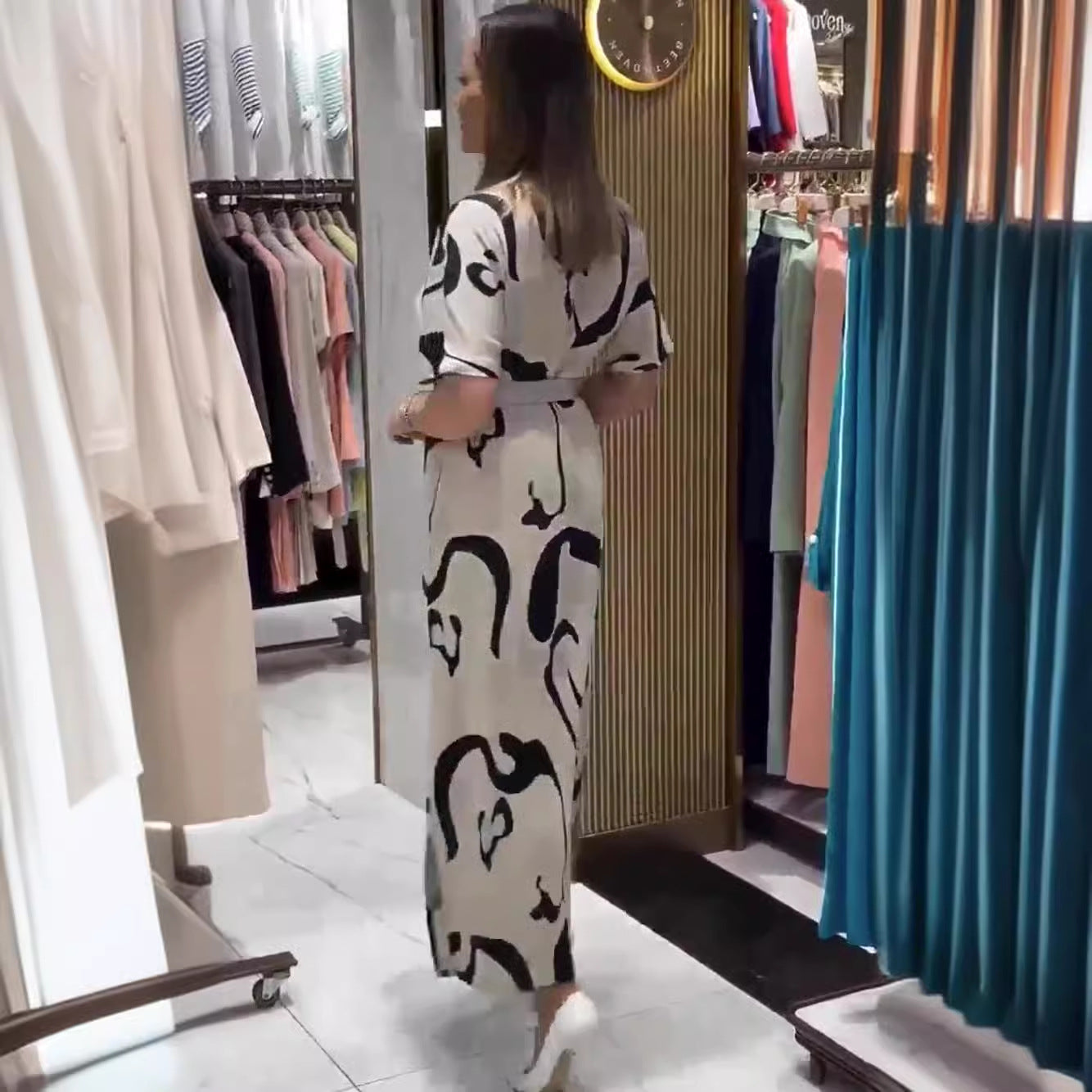 Marceline™ | Elegant Patterned Dress for Women