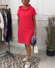Nyla | Comfortable Short-Sleeved Casual Dress with Hood
