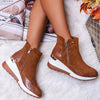 Lenya™ | Comfortable boots - Brown / 36