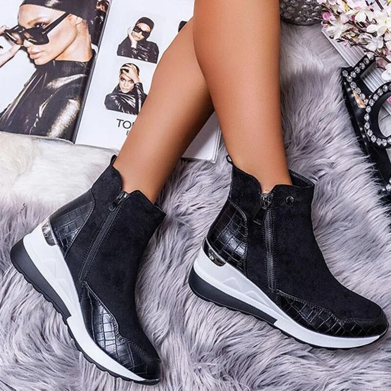 Lenya™ | Comfortable boots - Black / 36