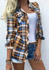 Marlene | Elegant checked blouse