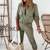 Rain | Elegant Jumpsuit with Polo Collar