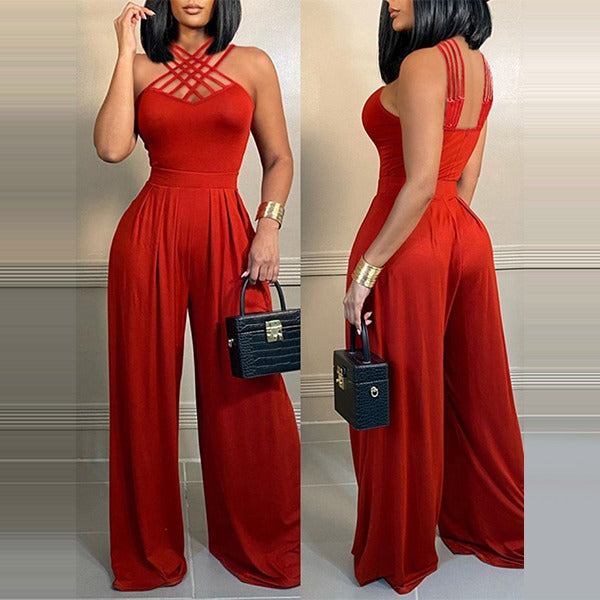 Jessica™ | Sexy Halter Jumpsuit with High Waist
