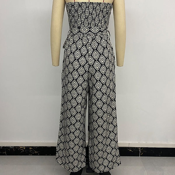 Vienna™ | Strapless Bohemian Floral Jumpsuit