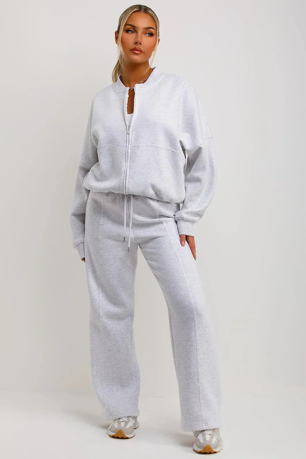 Larissa | Comfortable lounge set for women - S / light grey
