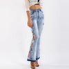 Daisy | Stylish Vintage Jeans with Floral Accents