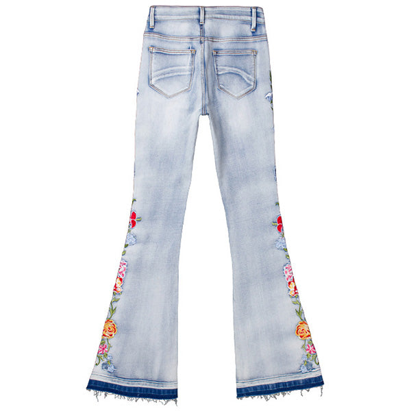 Daisy | Stylish Vintage Jeans with Floral Accents