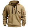 Kian™ - Comfortable hooded jumper - Khaki / S