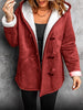 Hilda - Elegant autumn coat - Wine red / S