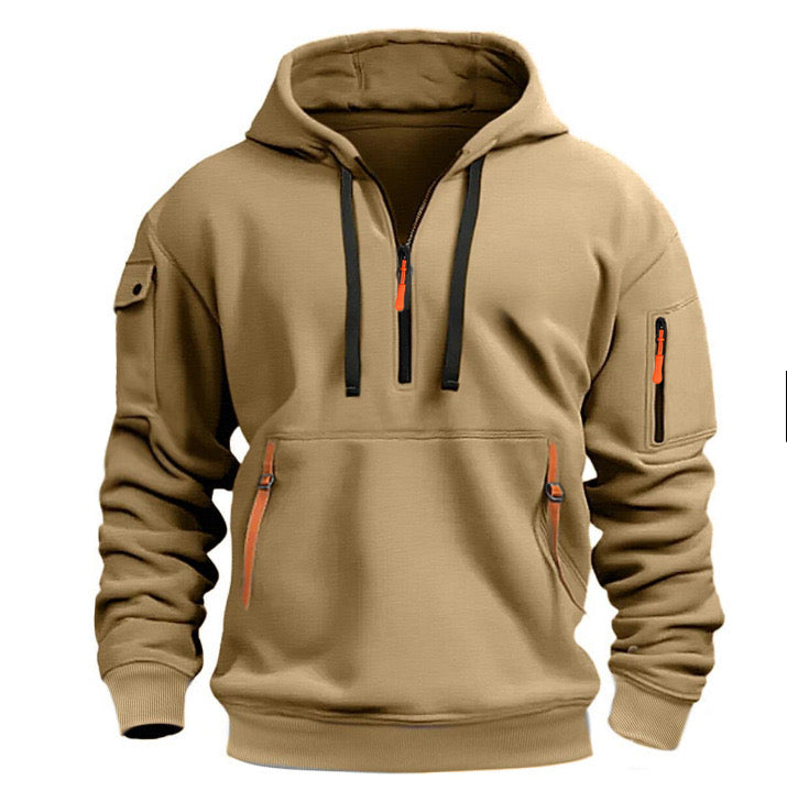 Cooking - Stilfulde herre-hoodie - Camel / S