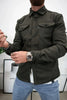Noah™ | Stylish casual shirt - Dark green / XS