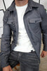 Noah™ | Stylish casual shirt - Light grey / XS