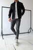 Noah™ | Stylish casual shirt - Light grey / XS