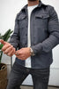 Noah™ | Stylish casual shirt - Dark grey / XS