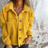 Syl™ | Stylish autumn coat - Jacket - Yellow / S