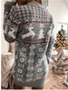 Elina™ - Tight-fitting Christmas dress with jacquard pattern