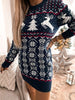 Elina™ - Tight-fitting Christmas dress with jacquard pattern - TOPS / DRESSES - Champlain colour / S