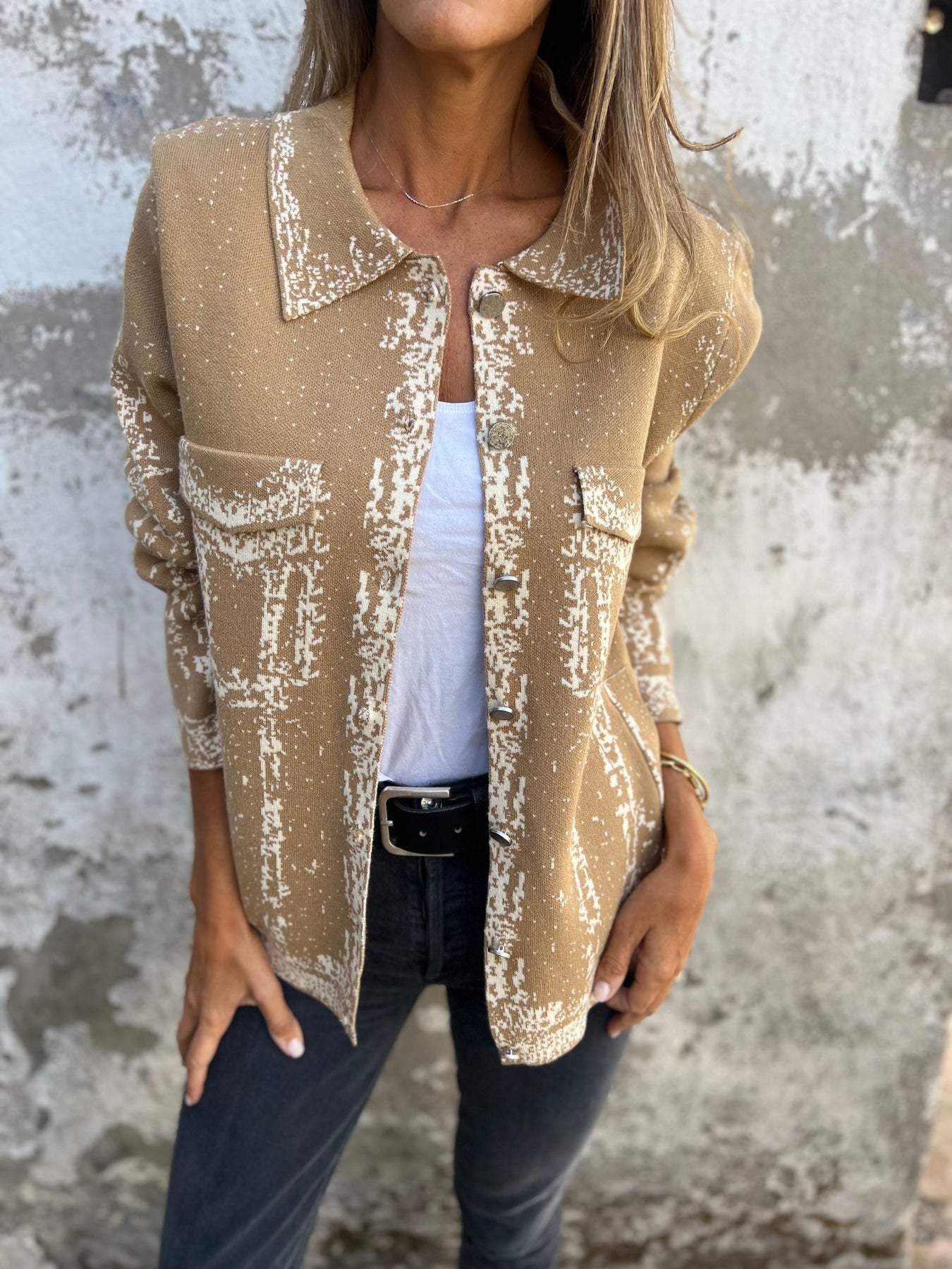 Valena™ - Classic autumn jacket - Jasje - Brown / S