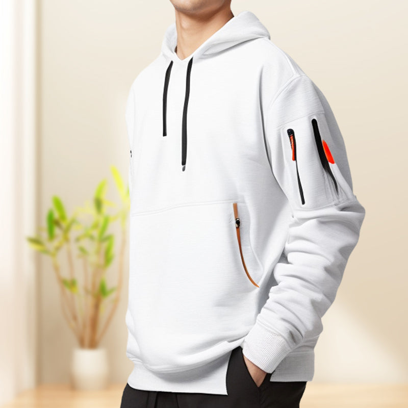 Cooking - Stilfulde herre-hoodie - Light grey / S