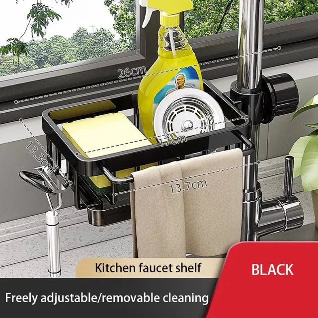 KüchenMeister™ | Aluminium sink organiser - black