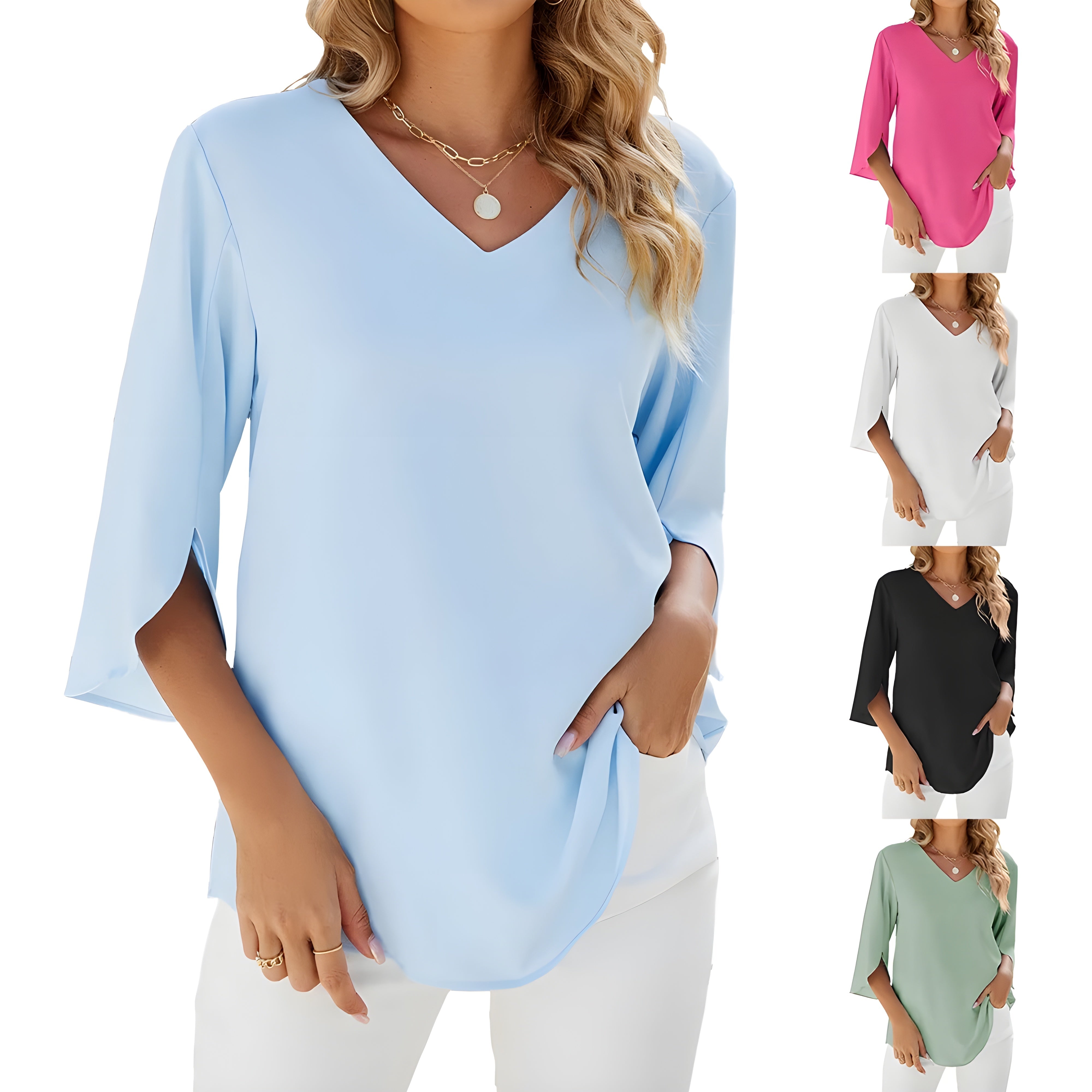 Zendy | Stylish Blouse with Flowing Cut