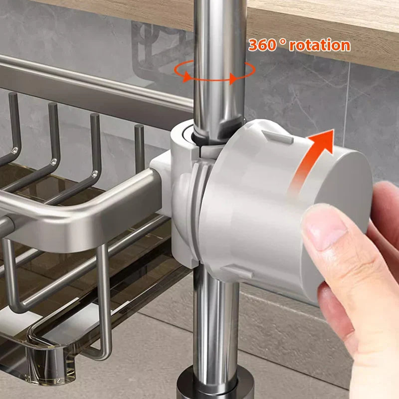 KüchenMeister™ | Aluminium sink organiser - black