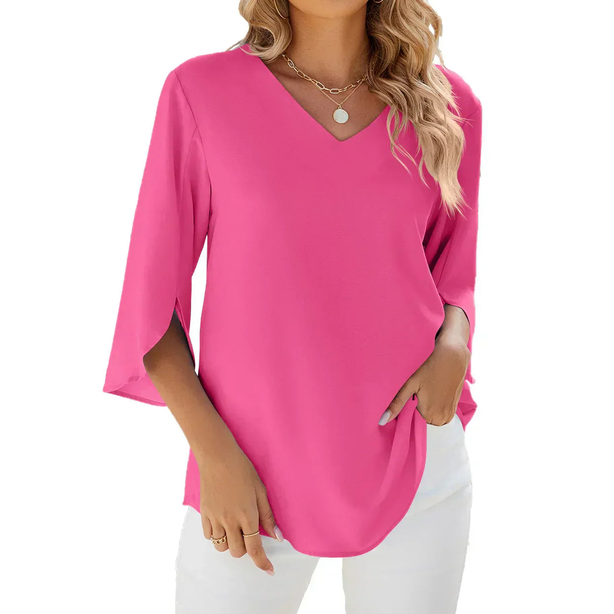 Zendy | Stylish Blouse with Flowing Cut