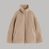 Ted | Oversized warm teddy coat - Brown / S