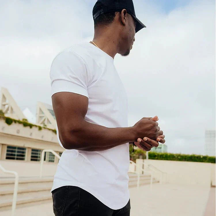 Aron™ | Shaping shirt with dynamic cut - White / S