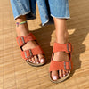 Polla | Suede Sandals with Double Straps
