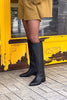 Talia | Women's knee-high boots - Brown / 35