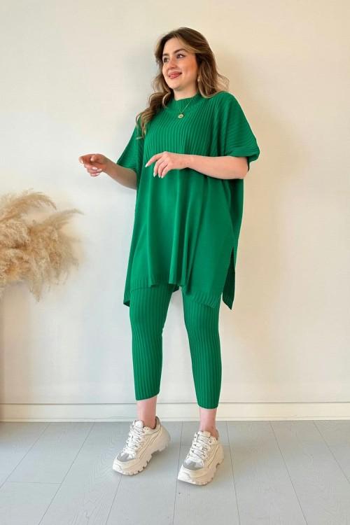 Tilda™ | Trendy knit ensemble - Green / XS